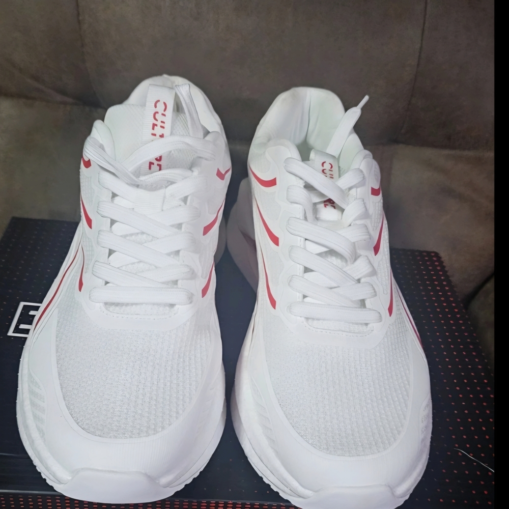 Culture Men's White and Red Sneakers - Picture 2 of 4